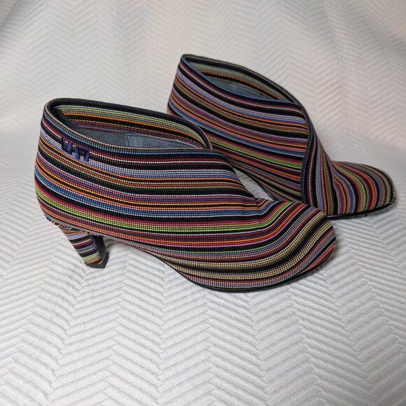 United Nude Fold Mid Multicolour Ankle Boots Size 39 8.5 Booties - Picture 2 of 9